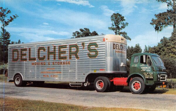 Jacksonville Florida Delcher's Moving & Storage,Photochrome Vintage PC U7183