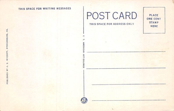 Wind Gap Pennsylvania Deer Foot Inn, Sunoco Gas Sign Vintage Postcard U7190 - Image 2