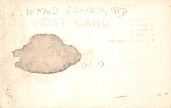 Frederick Maryland WFMD Radio Cowboys Johnny and Bob Real Photo Postcard AA69454 - Image 2