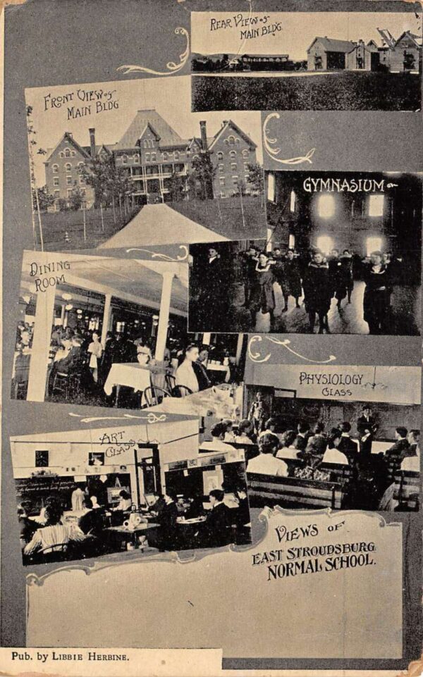 East Stroudsburg Pennsylvania Normal School Multiview Vintage Postcard AA69484