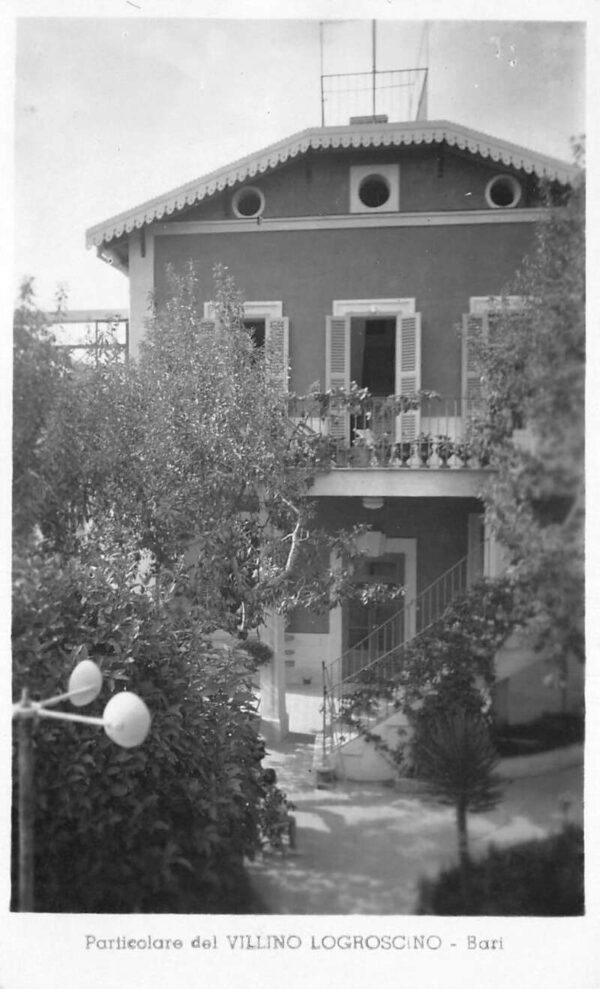 Bari Italy Villino Logroscino Exterior Real Photo Postcard AA69495