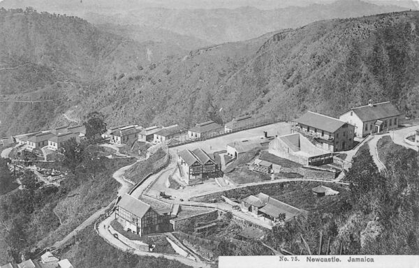 Newcastle Jamaica Birds Eye View Vintage Postcard AA69510
