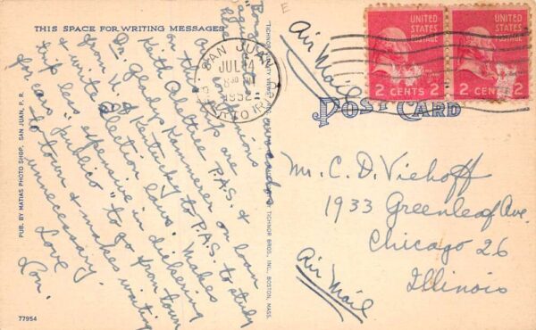 Ponce Puerto Rico Market Place Street Scene Vintage Postcard AA69519 - Image 2