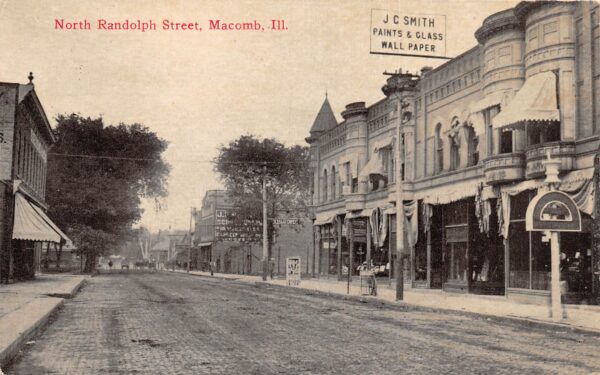 Macomb Illinois N. Randolph St., J.C. Smith Paint/Wall Paper Store PC U7286