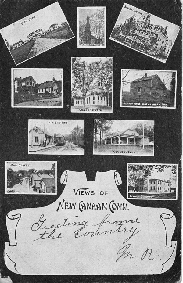 New Canaan Connecticut View Of New Canaan Undivided Back Vintage Postcard U7300
