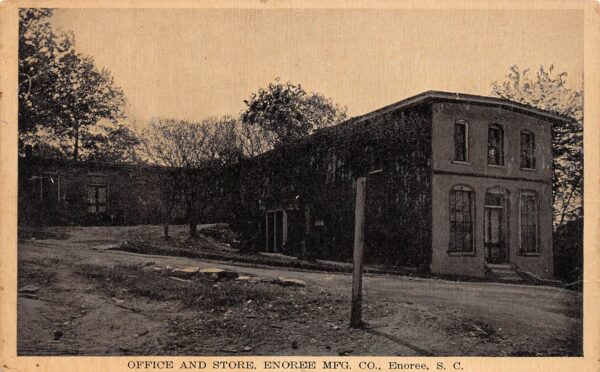 Enoree South Carolina Enoree Mfg. Co., Office, Store, Sepia Tone Lithograph PC U7361