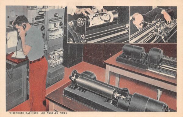 Los Angeles California Los Angeles Times Wirephoto Machines, Vintage PC U7586