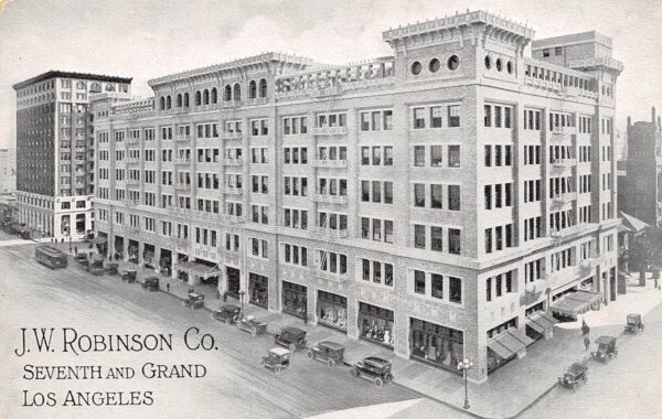 Los Angeles California J.W. Robinson Co., Photo Print Vintage Postcard U7588