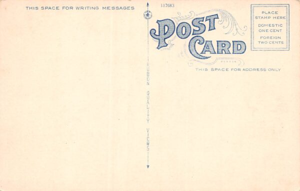 Highland New York First National Bank, White Border Vintage Postcard U7597 - Image 2