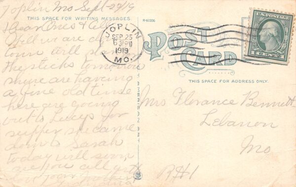 Joplin Missouri Zinc & Lead Mines, White Border Vintage Postcard U7625 - Image 2