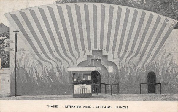Chicago Illinois Riverview Park, "Hades: Divided Back Vintage Postcard U7646