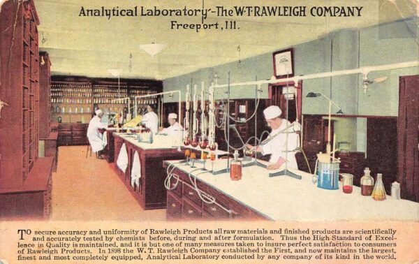 Freeport Illinois W.T. Rawleigh Company, Analytical Laboratory Vintage PC U7660