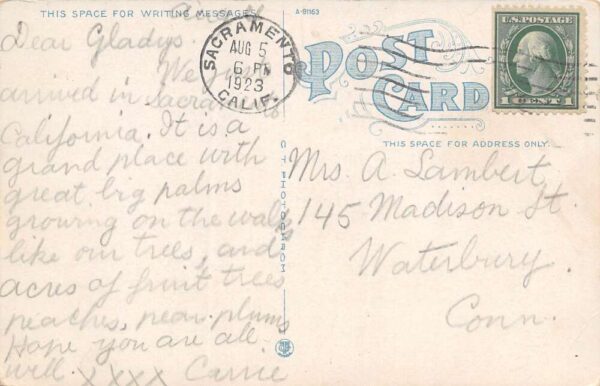 Reno Nevada Reno Nat'l. Bank, 2nd & Virginia Streets Vintage Postcard U7666 - Image 2