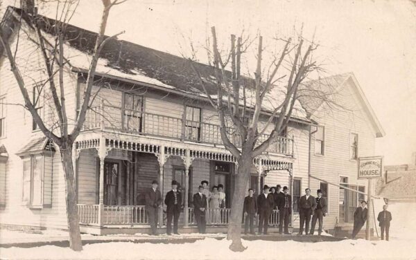 Viola Wisconsin Commercial House Exterior Real Photo Postcard AA69538