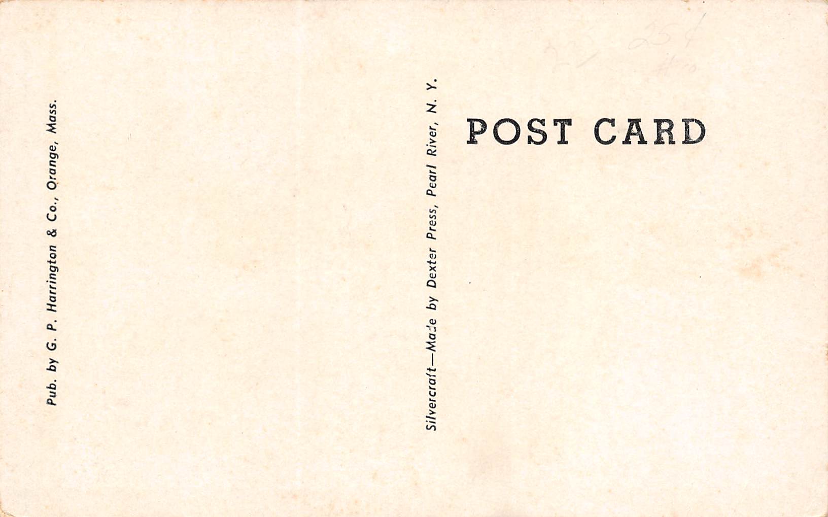 Orange Massachusetts "The Ranch", Minute Tapioca Co. Photo Print Postcard U7833 - Image 2