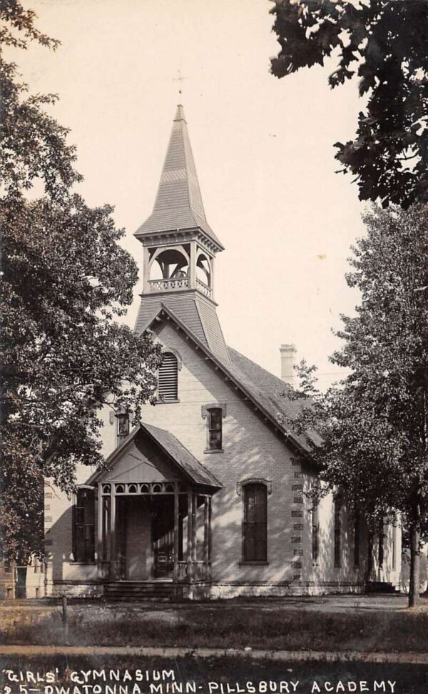 Owatonna Minnesota Pillsbury Academy, Girls' Gym Real Photo Vintage PC U7920