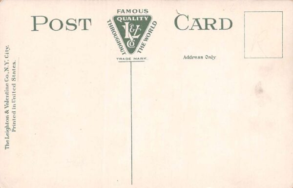 Stroudsburg Pennsylvania Main St., Trolley Car, Color Lithograph Postcard U7959 - Image 2