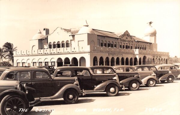 Lake Worth Florida Lake Worth Casino & Baths, Real Photo Vintage PC U8096