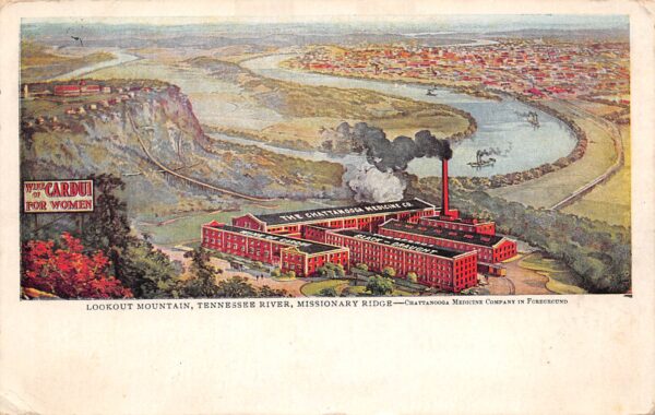 Chattanooga Tennessee Lookout Mtn., Tennessee River, Chattanooga Medicine Co. PC U8101