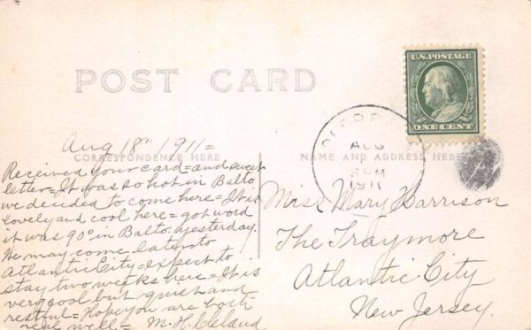 Deer Park Maryland Deer Park Hotel Real Photo Vintage Postcard AA69629 - Image 2