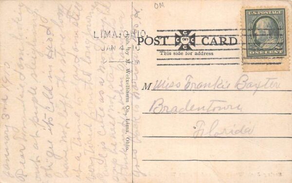 Lima Ohio Faurot Opera House Warburton Hydes Theatre Party Postcard AA69668 - Image 2