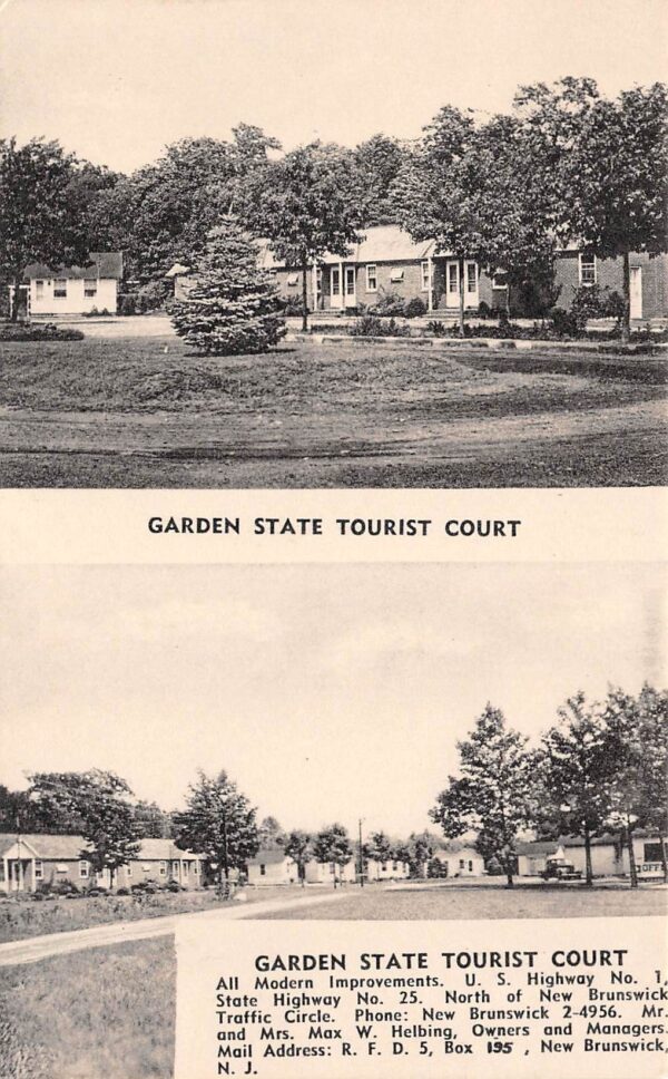 New Brunswick New Jersey Garden State Tourist Court,Multi-View Photo Print PC U8410