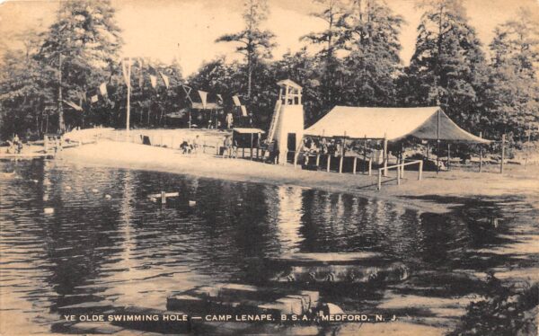 Medford New Jersey Swimming Hole, Camp Lenape, Boy Scouts Of America, PC U13663