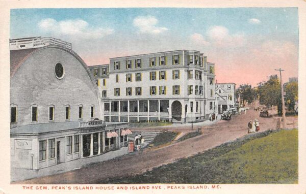 Peak's Island Maine The Gem, Peak's Island House & Island Ave. PC U5459