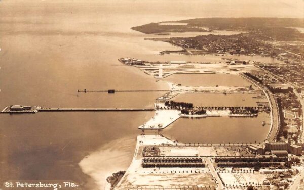 St. Petersburg Florida Aerial View Of St. Petersburg Real Photo Vintage PC U6261