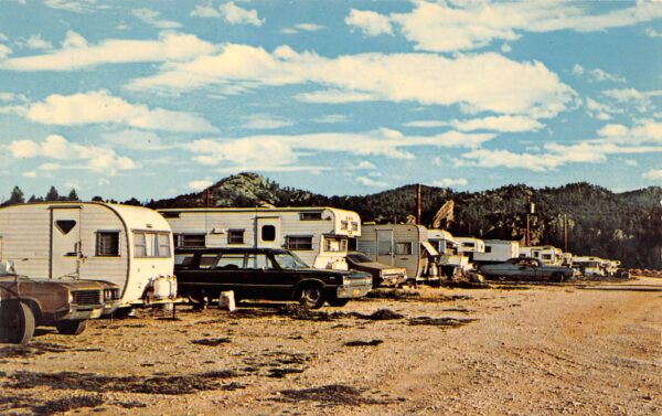 Custer South Dakota Flintstone's Bedrock City Campground, Photochrome PC U8153