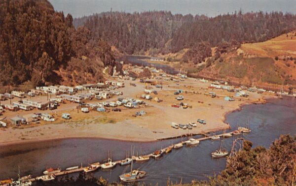 Little River California Albion Flat On The Mendocino Coast, Chrome PC U8160