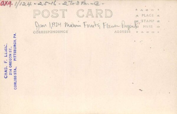 Miami Florida Miami Fruit & Flower Pageant Scene, Child In Float, Vintage RPPC U8230 - Image 2