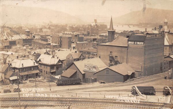 Pittston Pennsylvania View Of Pittston, From Sand Hill, Real Photo PC U8253