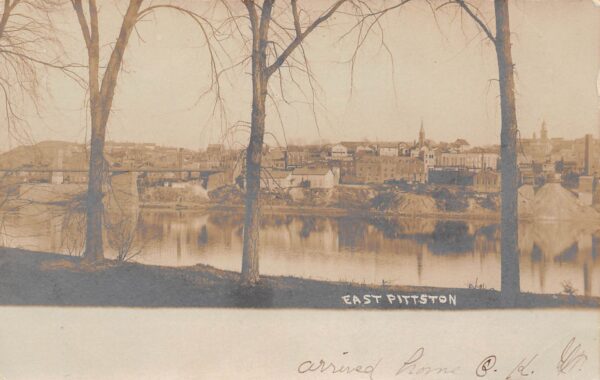 East Pittston Pennsylvania View Of East Pittston, Real Photo Vintage PC U8267