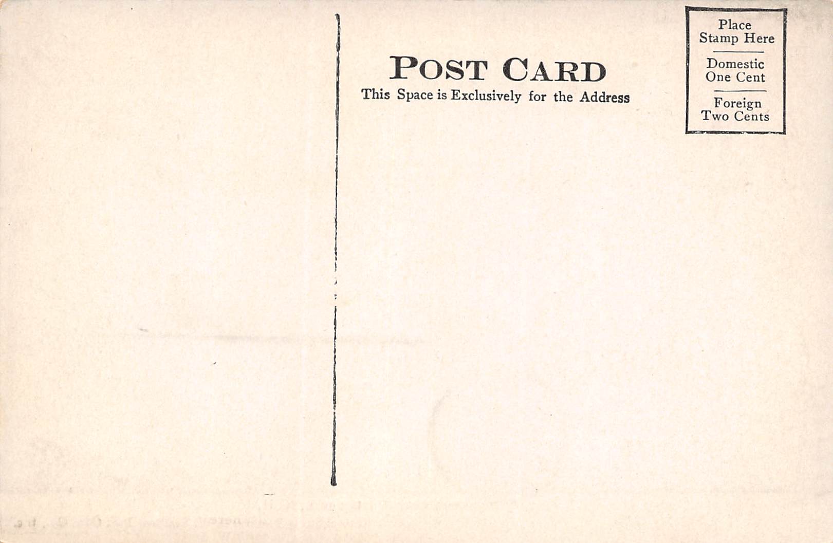 Portsmouth New Hampshire Fishing Scene, Exaggerated Fish,B/W Lithograph PC U8272 - Image 2