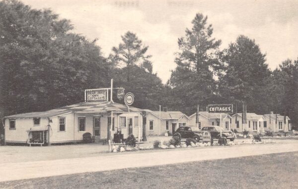 Lyons Georgia Shady Grove Tourist Camp, Gas Pumps Shown Vintage Postcard U8300