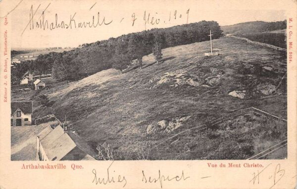Arthabaskaville Quebec Canada Vie du Mont Christo Scenic View Postcard AA69688
