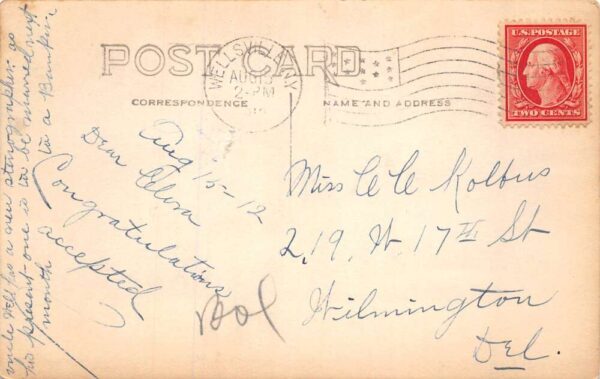 Wellsville New York Children with Pony Real Photo Postcard AA69736 - Image 2