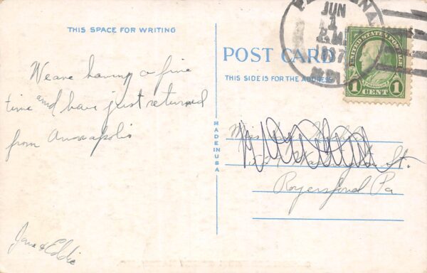 Green Haven Maryland Greetings From Green Haven, White Border Vintage PC U8449 - Image 2