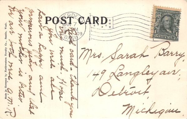 Aberdeen Washington Shipping Scene On Wishkah River, Divided Back PC U8509 - Image 2