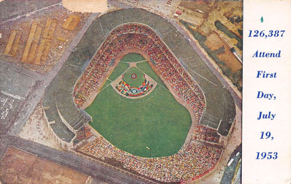 New York City Yankee Stadium Jehovah's Witness Convention Postcard AA69801