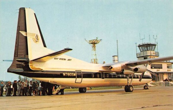 Glens Falls New York Warren County Airport Vista Jet Airplane PC AA69812
