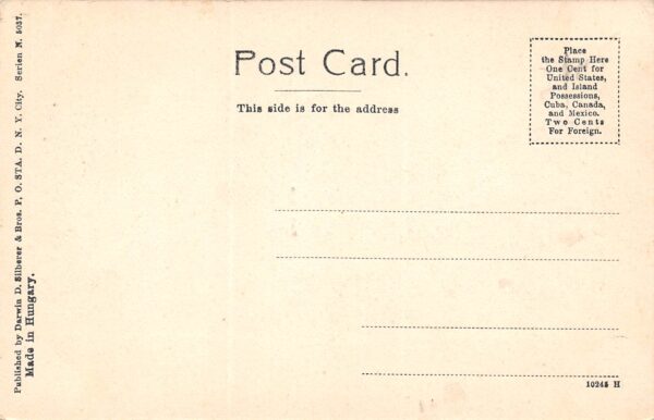 New York City New York Hotel Manhattan & Post Office Views Vintage PC U8711 - Image 2