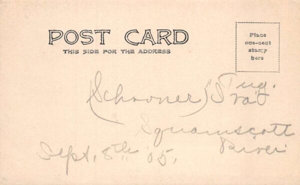 Squamscott River New Hampshire Schooner Ship Real Photo Postcard AA69838 - Image 2