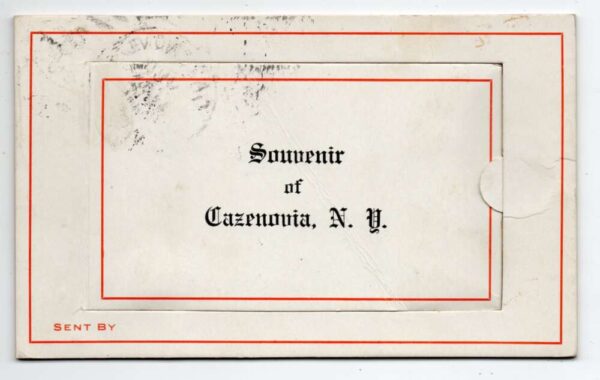 Cazenovia New York Fold Out Trap Door Views Vintage Postcard AA69844