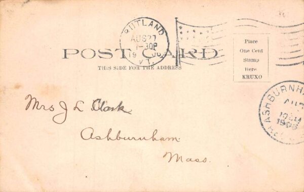 Rutland Vermont 1906 Fire Disaster Ruins Real Photo Postcard AA69850 - Image 2