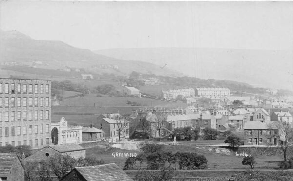 Greenfield England Birds Eye View Real Photo Vintage Postcard AA69856