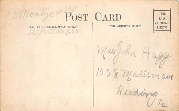 Hooversville Pennsylvania UB Church Real Photo Vintage Postcard AA69905 - Image 2