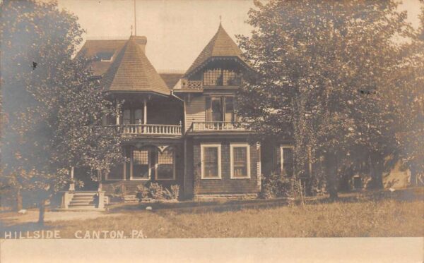 Canton Pennsylvania Hillside Real Photo Vintage Postcard AA69906