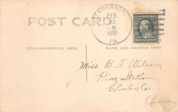 Hammersley Fork Pennsylvania YMCA Boys Real Photo Vintage Postcard AA69936 - Image 2